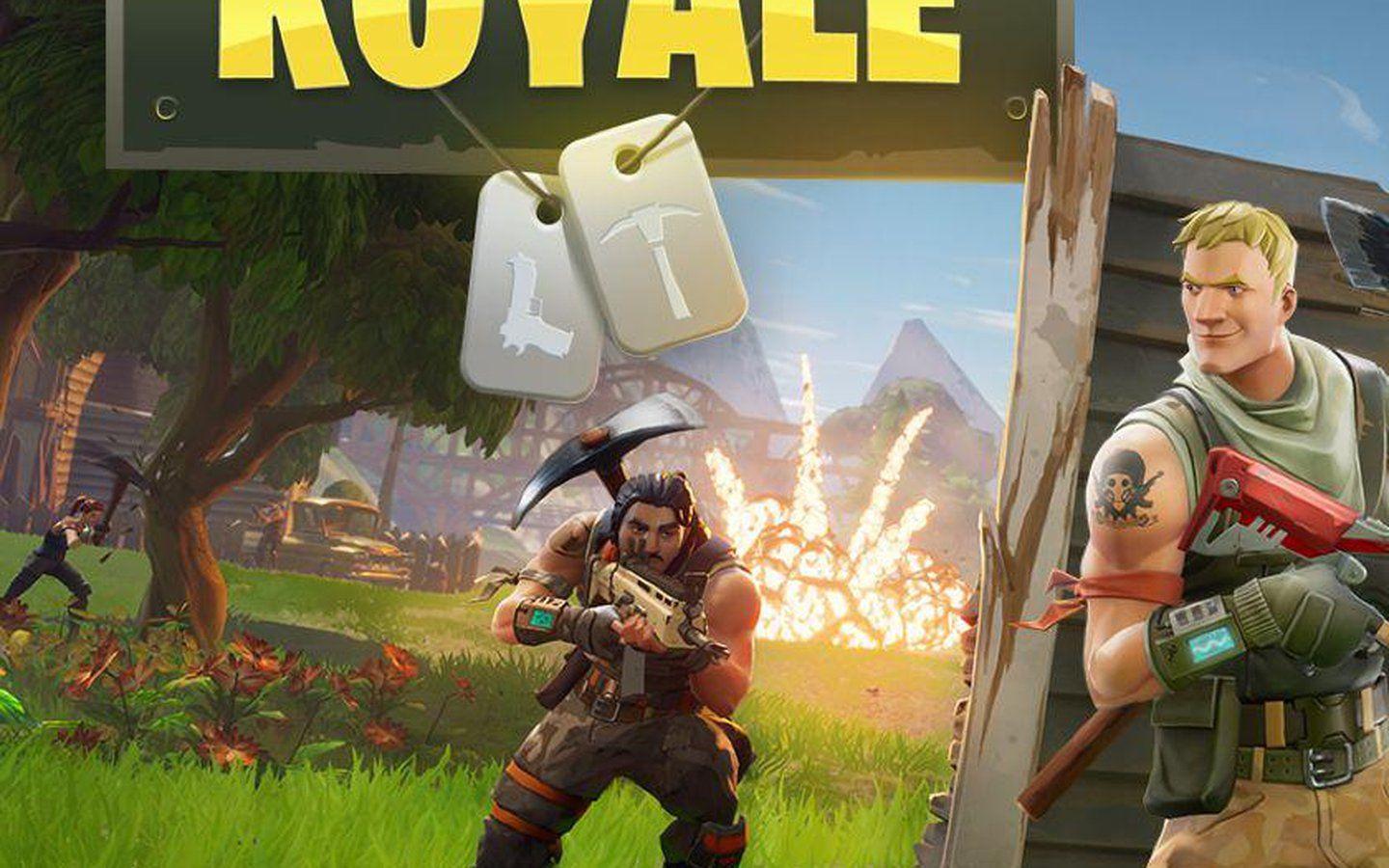 1440x900 Widescreen Fortnite Battle Royale Explossions Wallpaper : Games