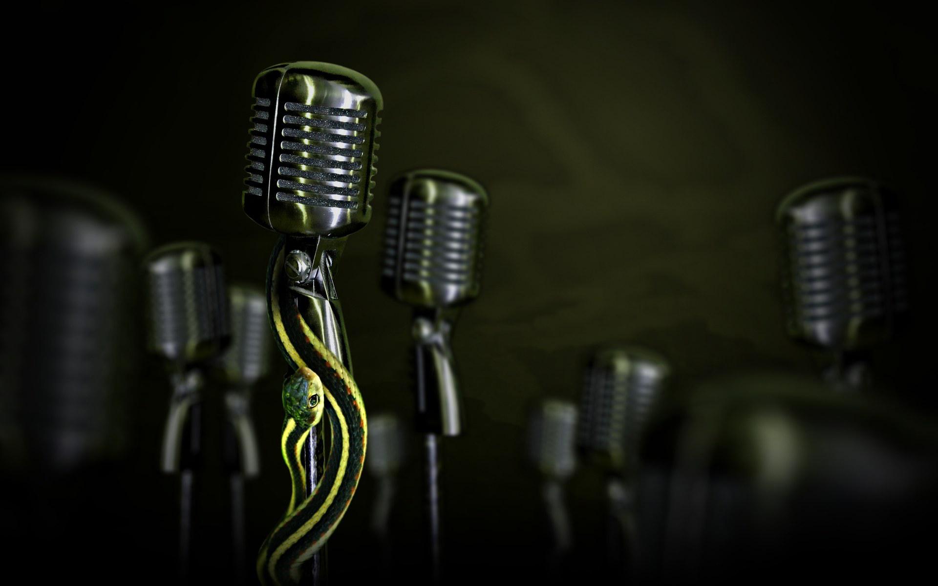 1920x1200 Microphone Background. Retro Microphone
