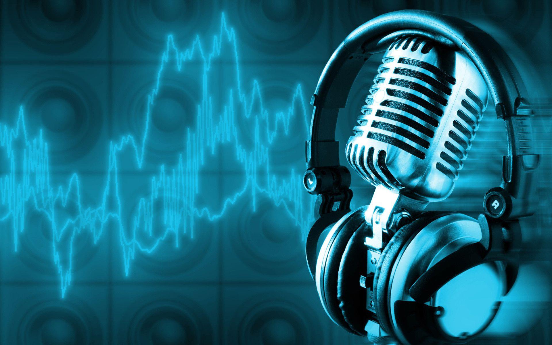 1920x1200 Wallpaper microphone, headphones desktop wallpaper Music