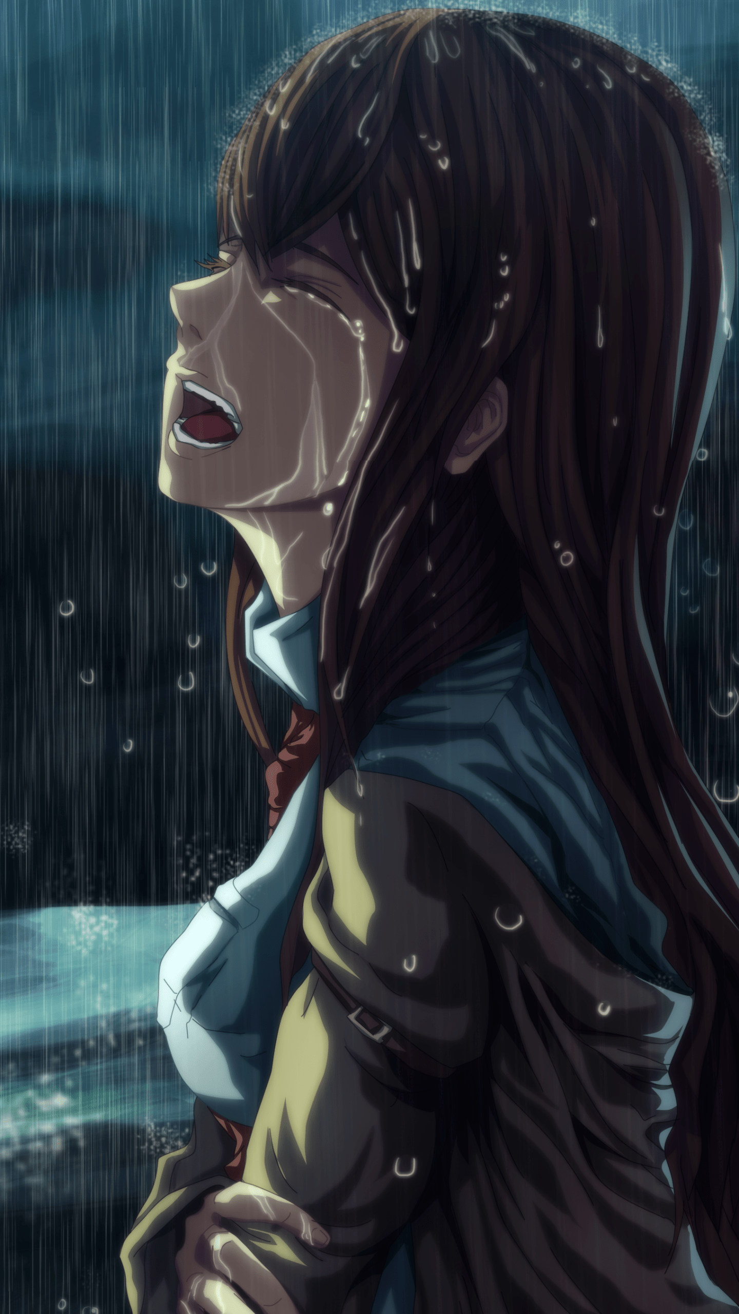 1440x2560 Makise Kurisu: Gate HD Wallpaper