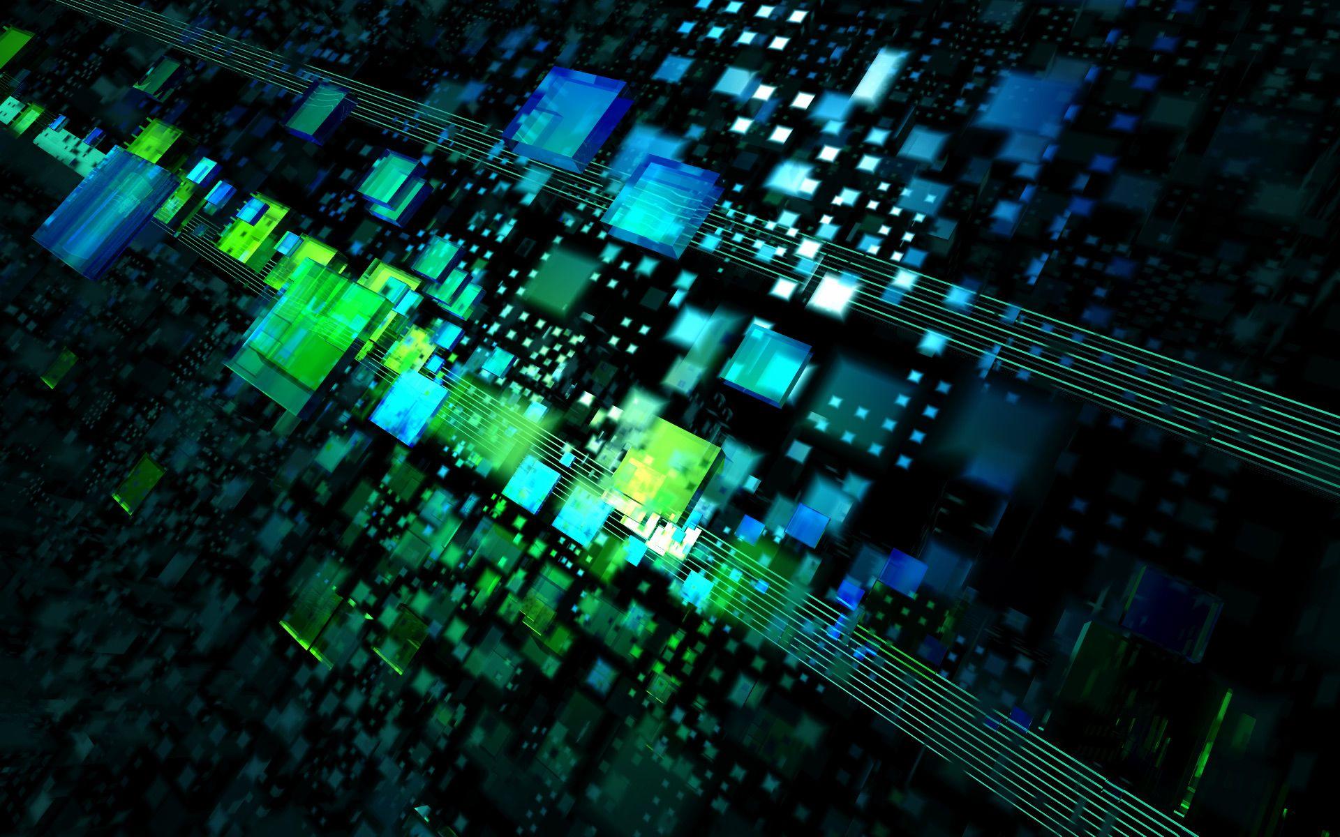 1920x1200 3D Proc Abstract Wallpaper