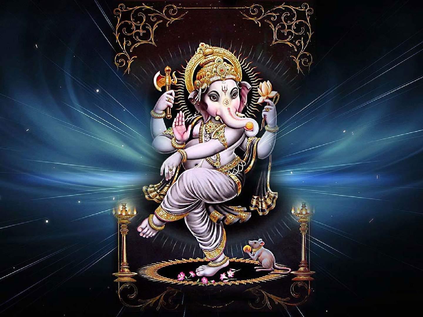 1440x1080 3D HD Wallpaper Of Lord Ganesha