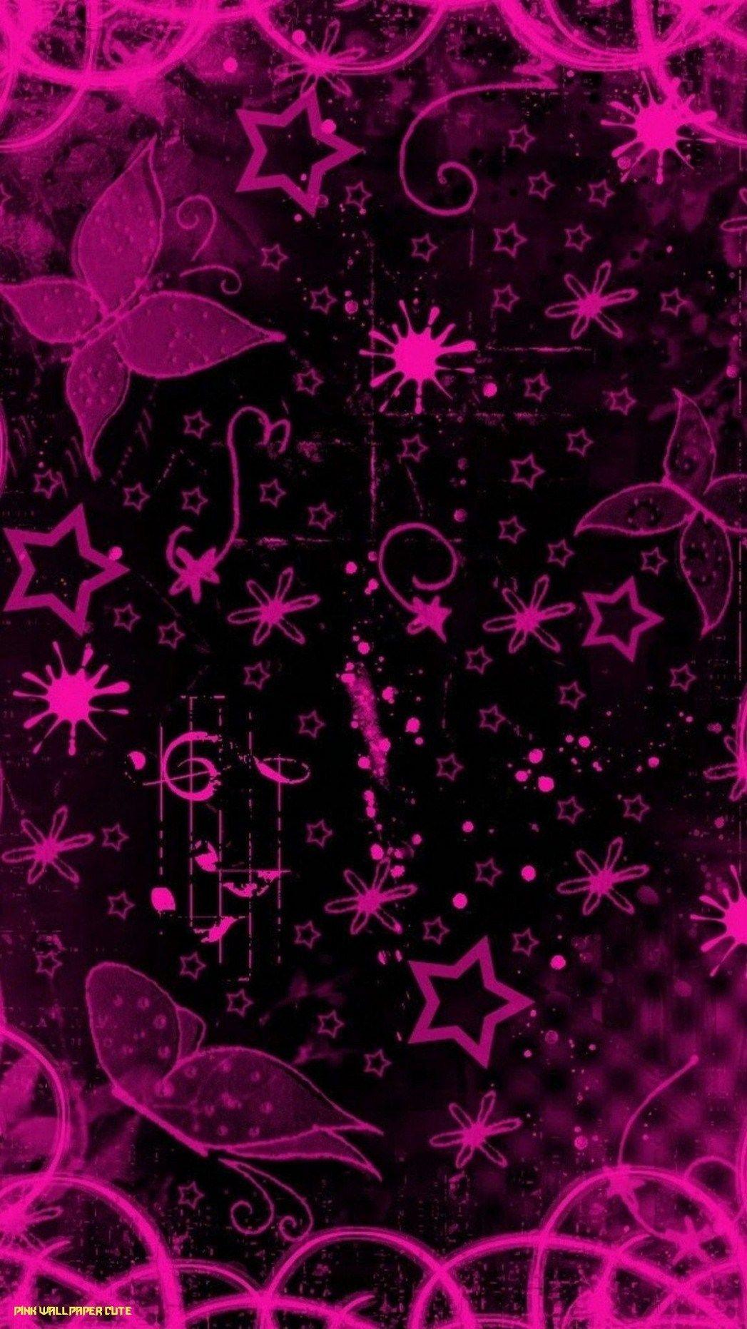 1047x1862 Black and Pink iPhone Wallpaper