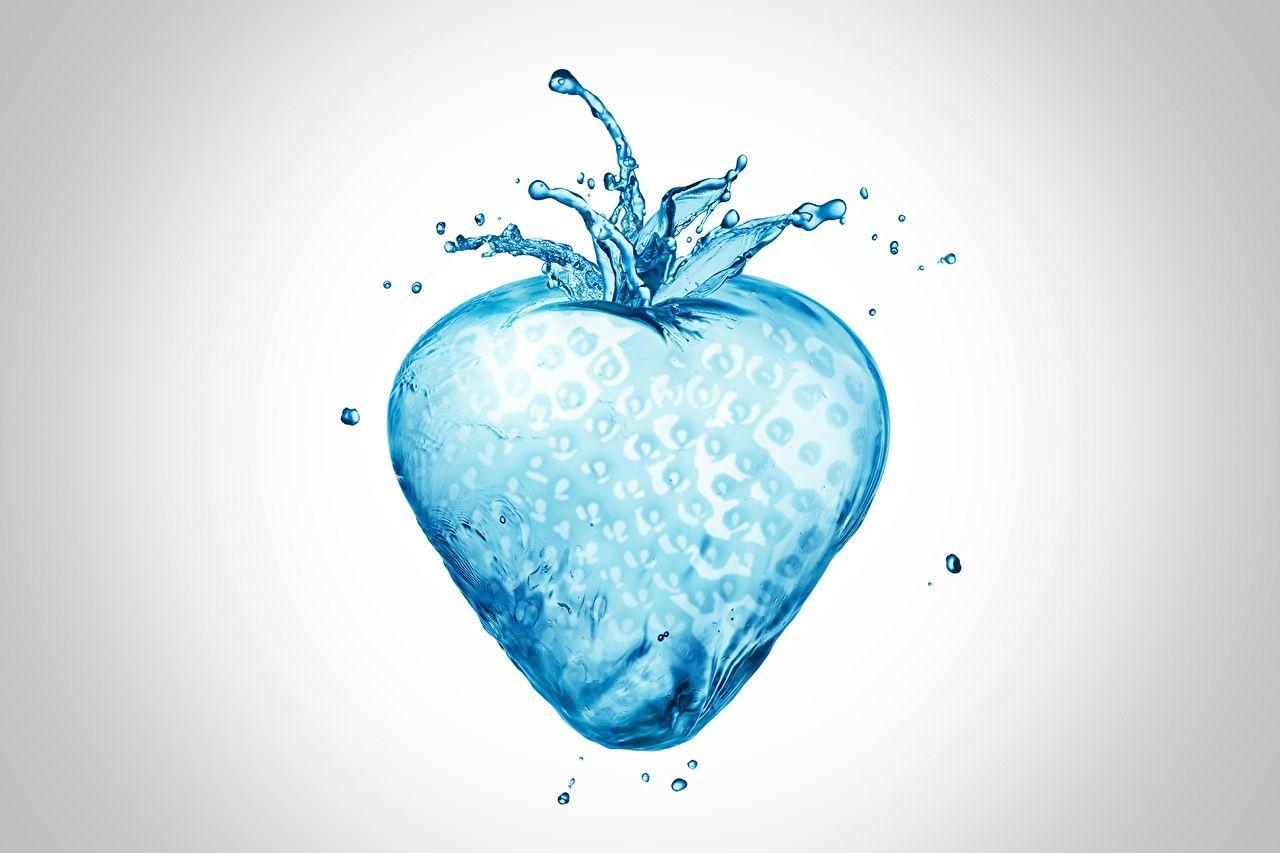 1280x853 Wallpaper 3D Graphics Strawberry Food Water