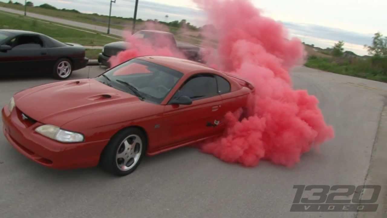 1280x720 SN95 Mustang Tire Burnout