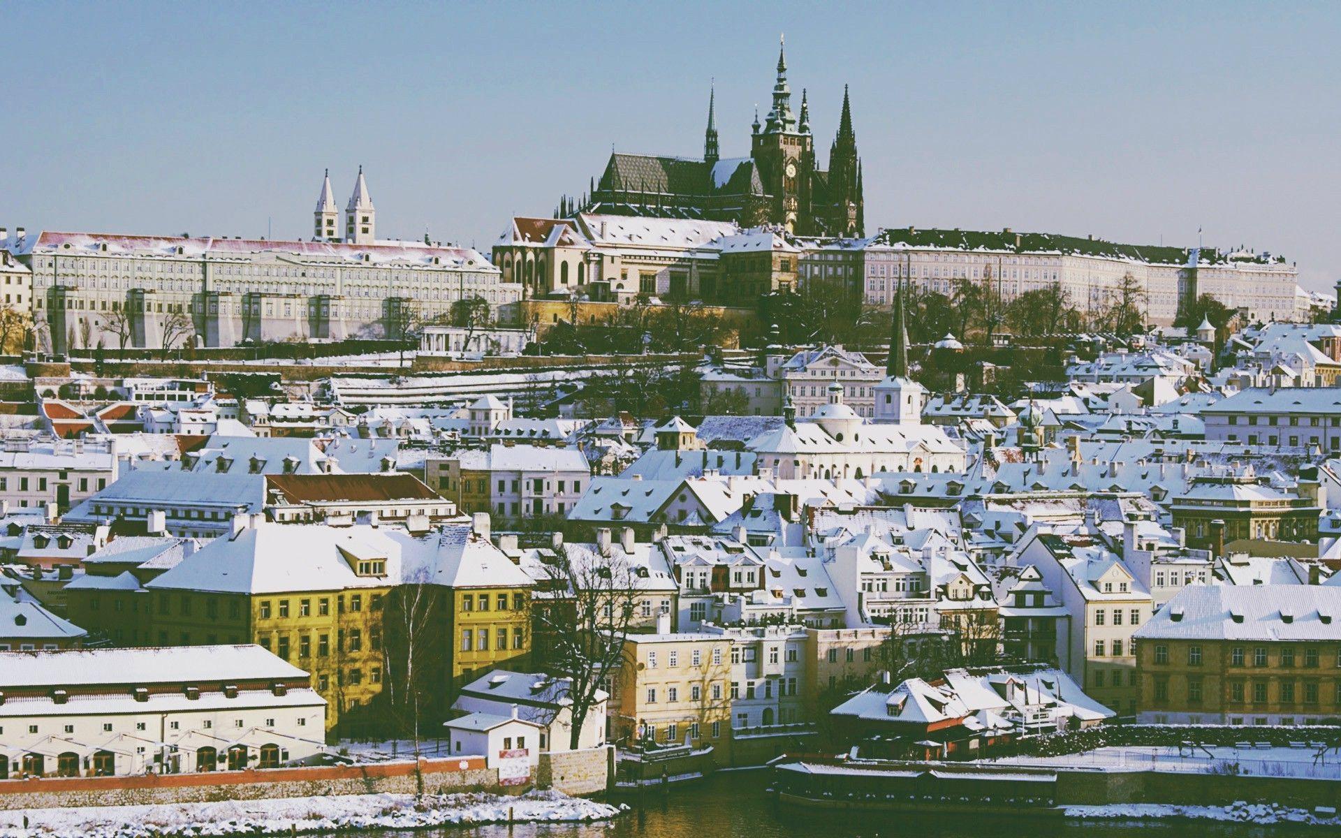 1920x1200 snow, Winter, Nature, White, Prague Wallpaper HD / Desktop