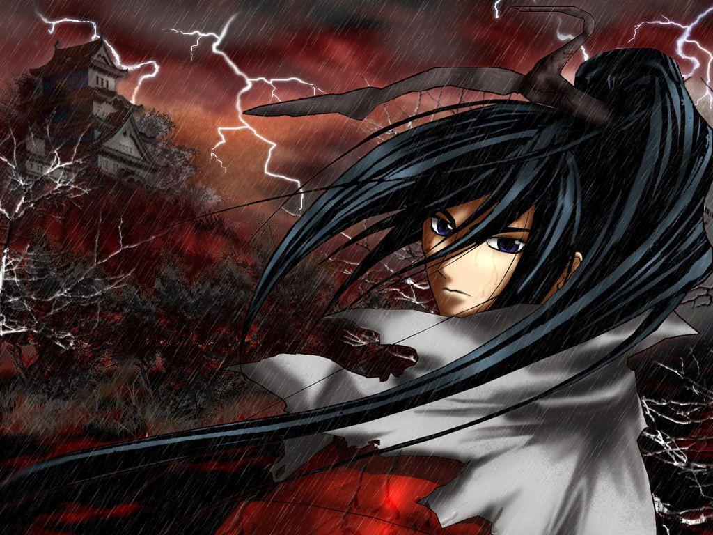 1024x768 Samurai Deeper Kyo Wallpaper