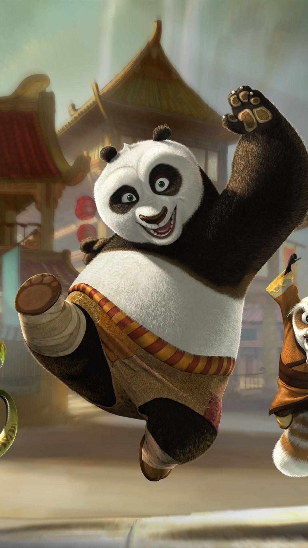 1080x1920 Kung Fu Panda Happy Departure 1080x1920 IPhone 8 7 6 6S Plus