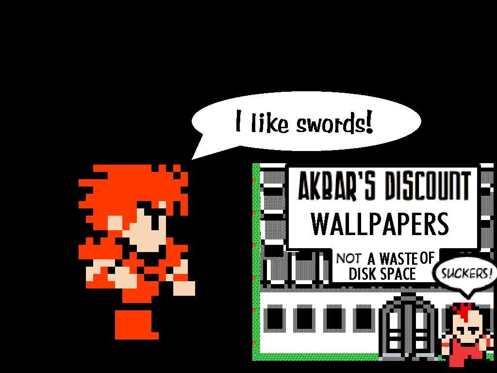 1024x768 Akbar's Discount Wallpaper By The Red Mage