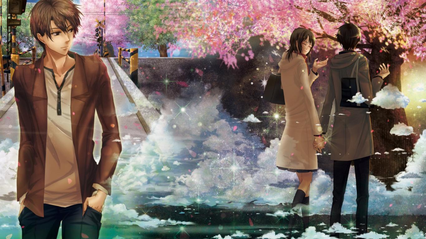 1366x768 Romantic Anime Wallpaper Wallpaper HD Romance