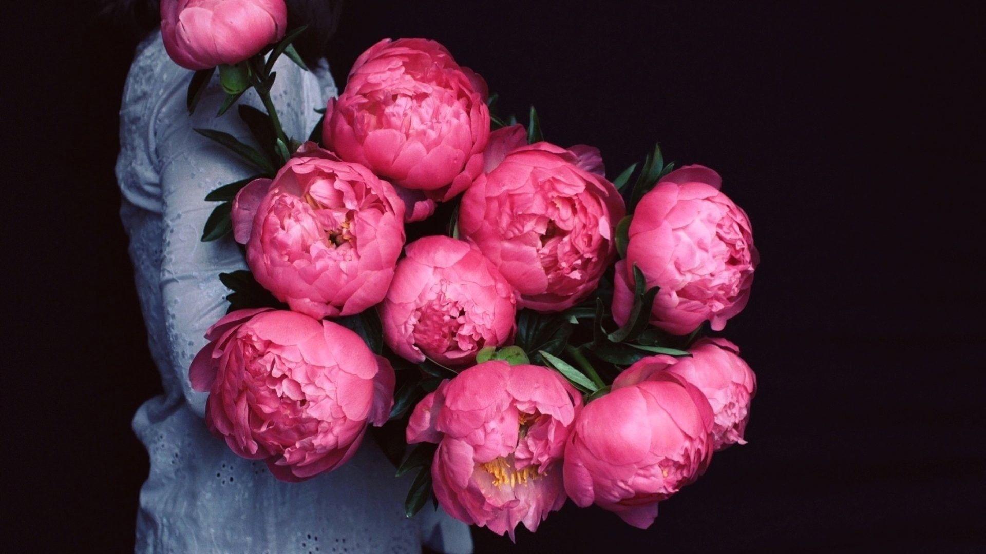 1920x1080 Peonies Wallpaper