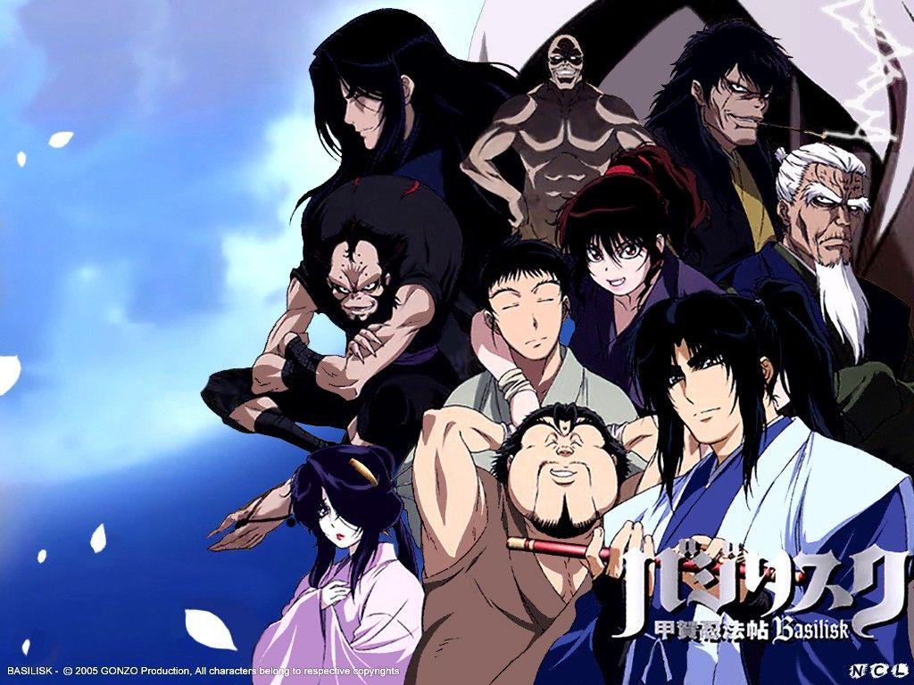 1024x768 Wallpaper of Basilisk Anime