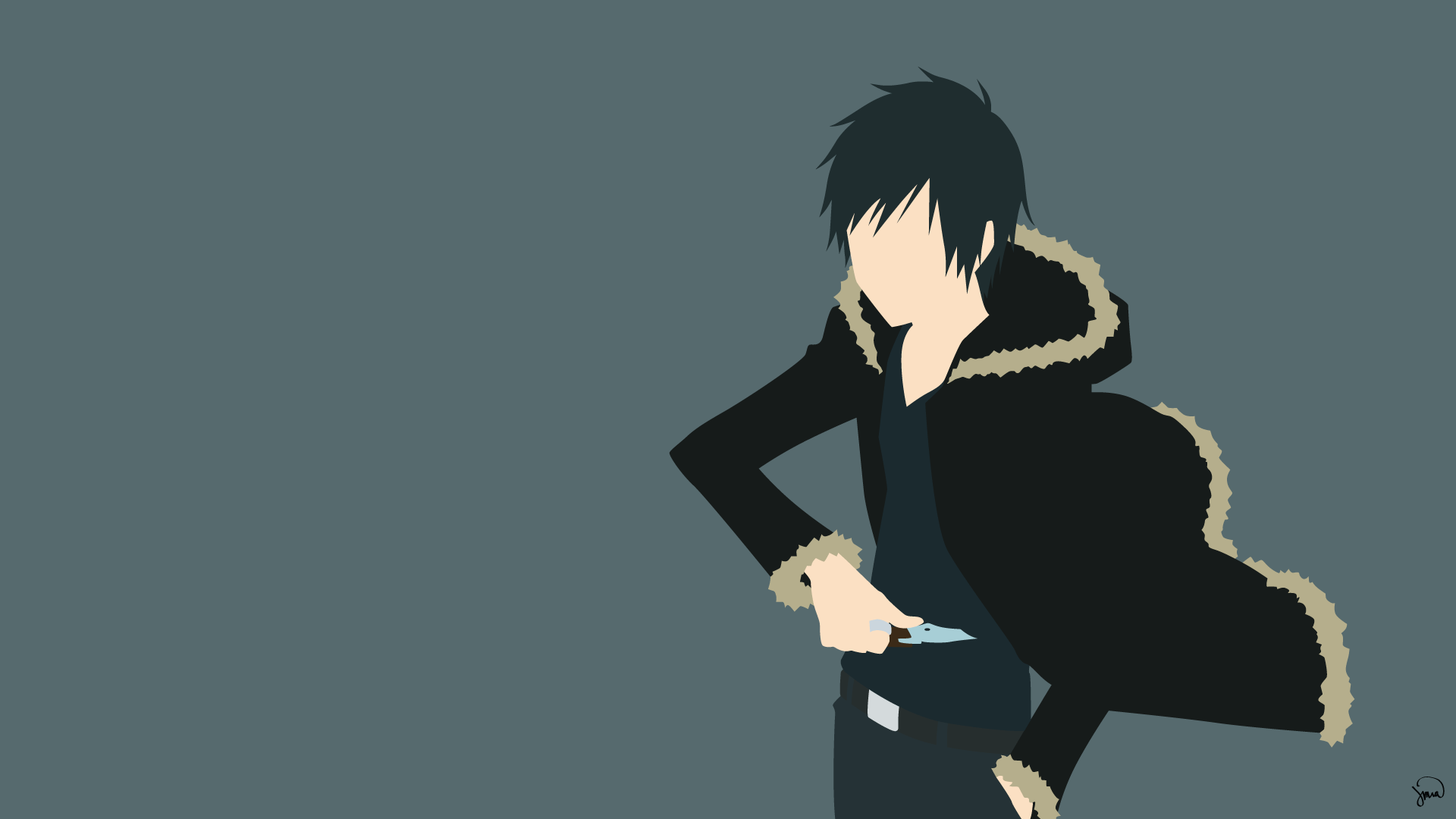 1920x1080 Izaya Orihara. Minimalist wallpaper, Simple anime