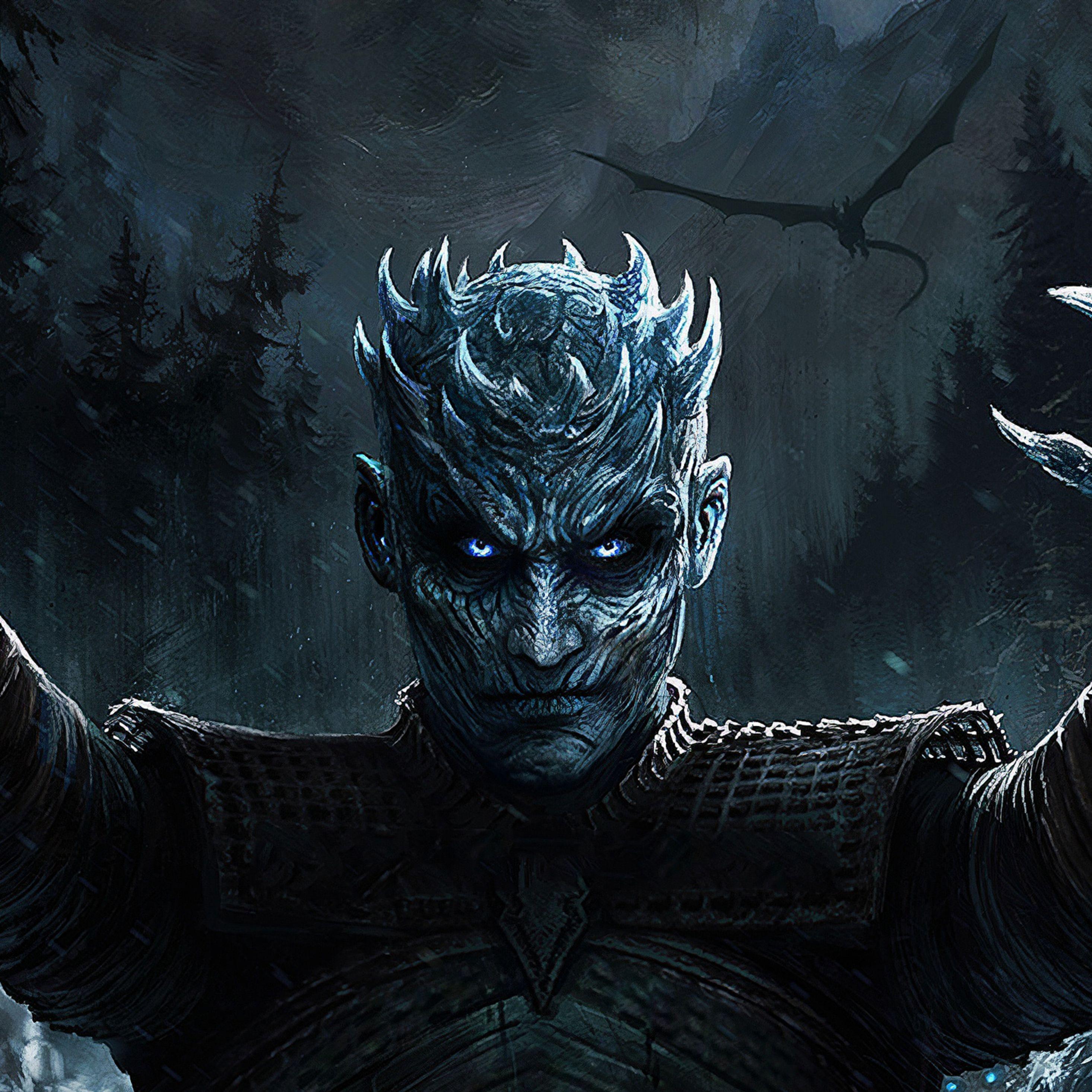 2932x2932 Night King Game Of Thrones Season 8 Art iPad Pro Retina