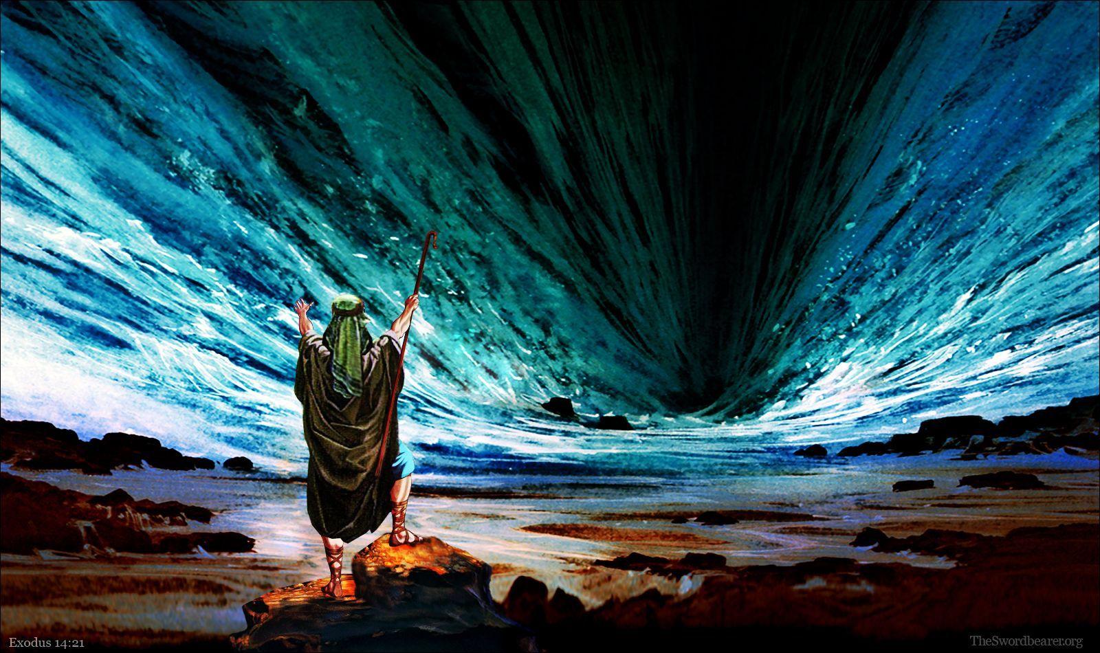 1600x950 Moses, Ten Commandments, and Red Sea wallpaper. Mar vermelho