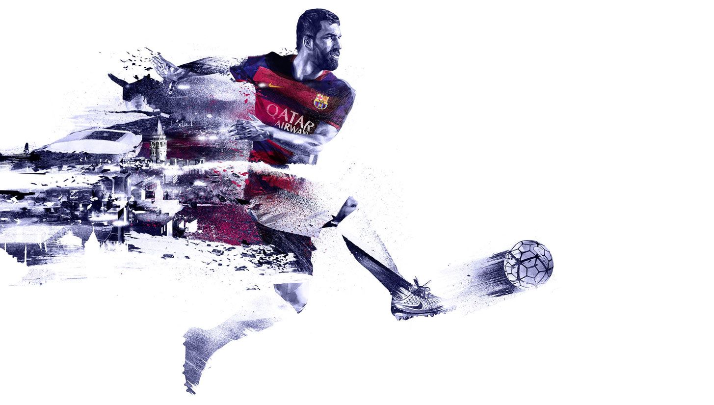 1455x825 Arda Turan x Barcelona. Football needs numbers