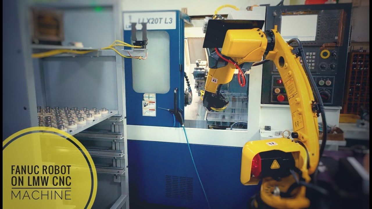 1280x720 LMW cnc machine automation robot cnc machine loading unloading #cnc #fanuc #automation