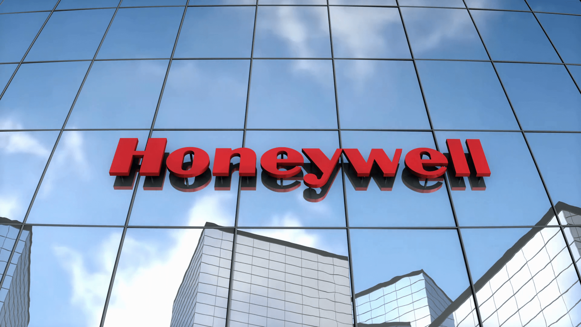 1920x1080 Editorial Honeywell logo on glass building