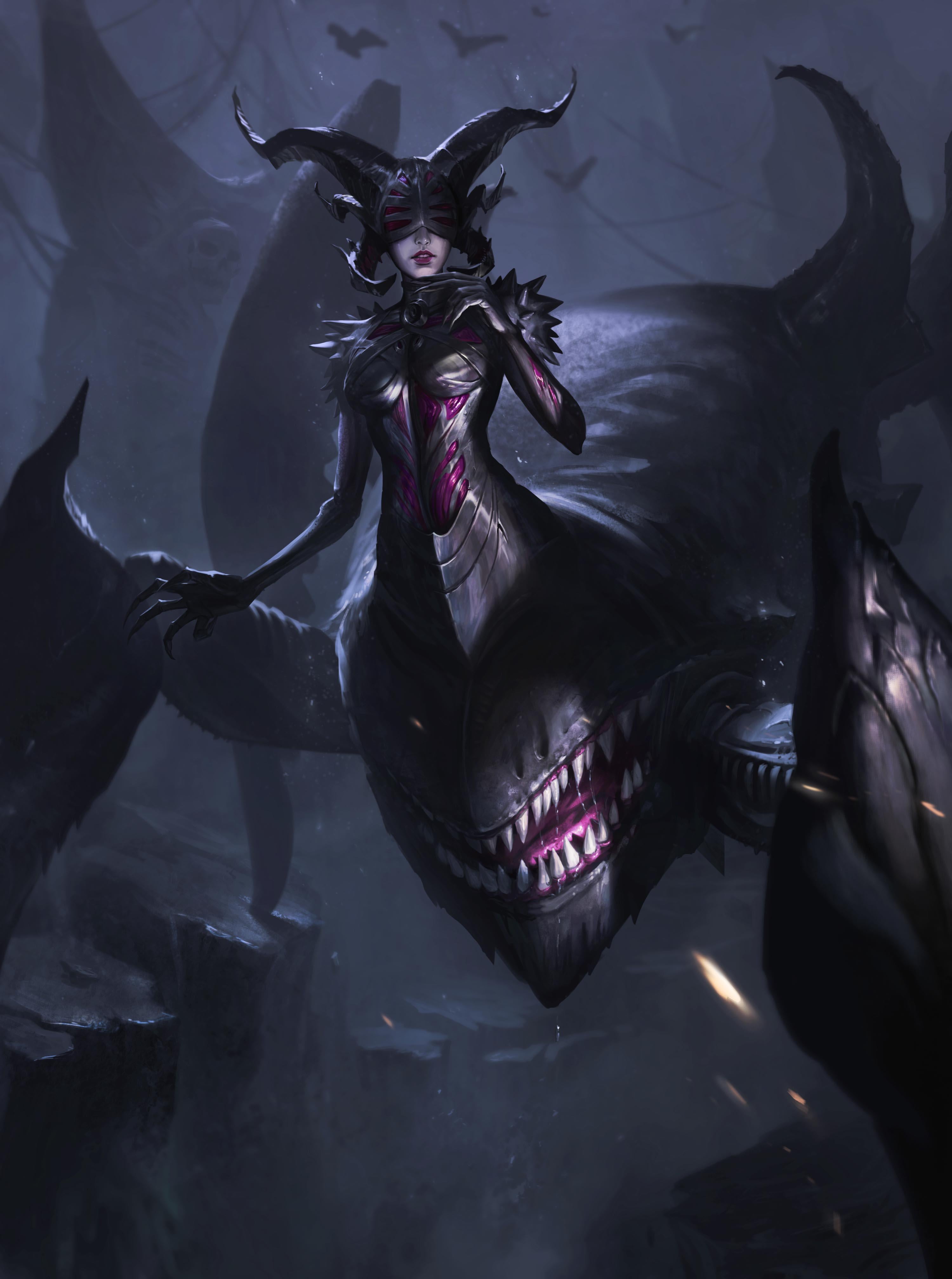 3000x4030 I Painted Some Fan Art For Phyrexian Praetor, Here Is The Sheoldred And Jin Gitaxias!