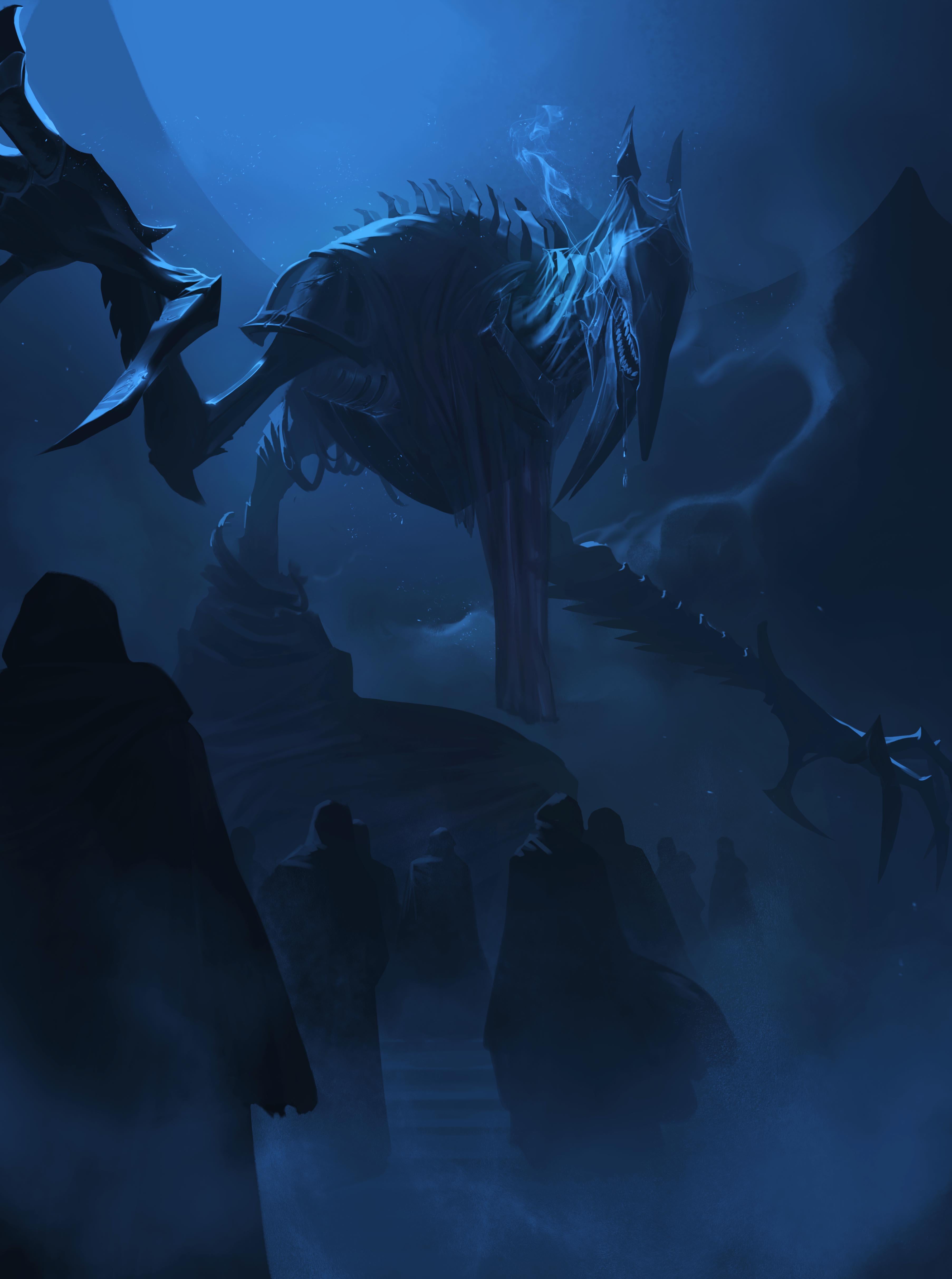 3610x4850 I Painted Some Fan Art For Phyrexian Praetor, Here Is The Sheoldred And Jin Gitaxias!