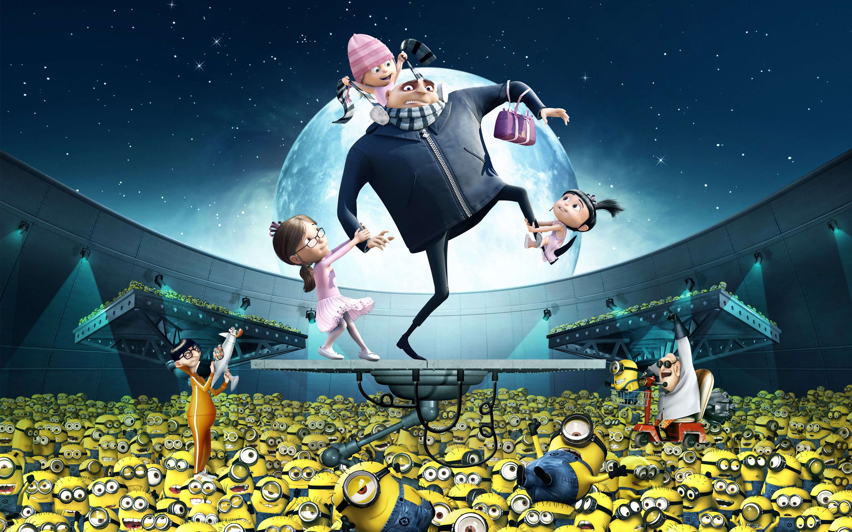 2880x1800 Despicable Me HD Wallpaper: Gru and Minions Adventurex1800