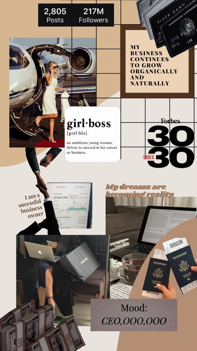 675x1200 Business woman vision board wallpaper
