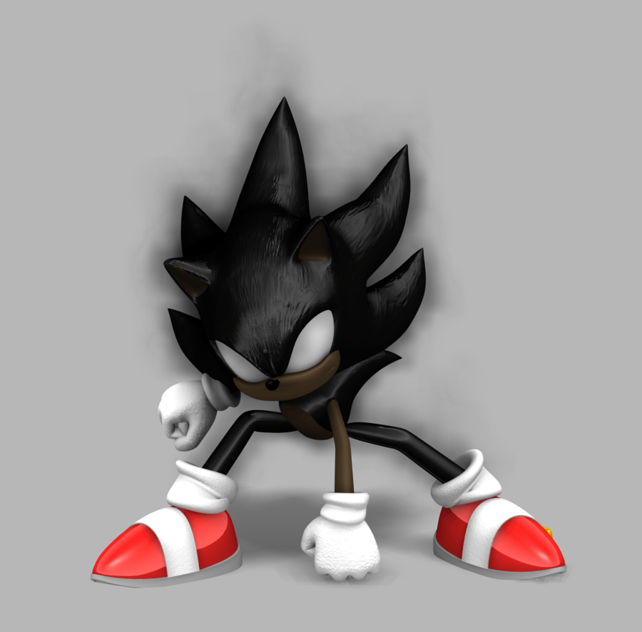 900x886 Super Dark Sonic Wallpaper
