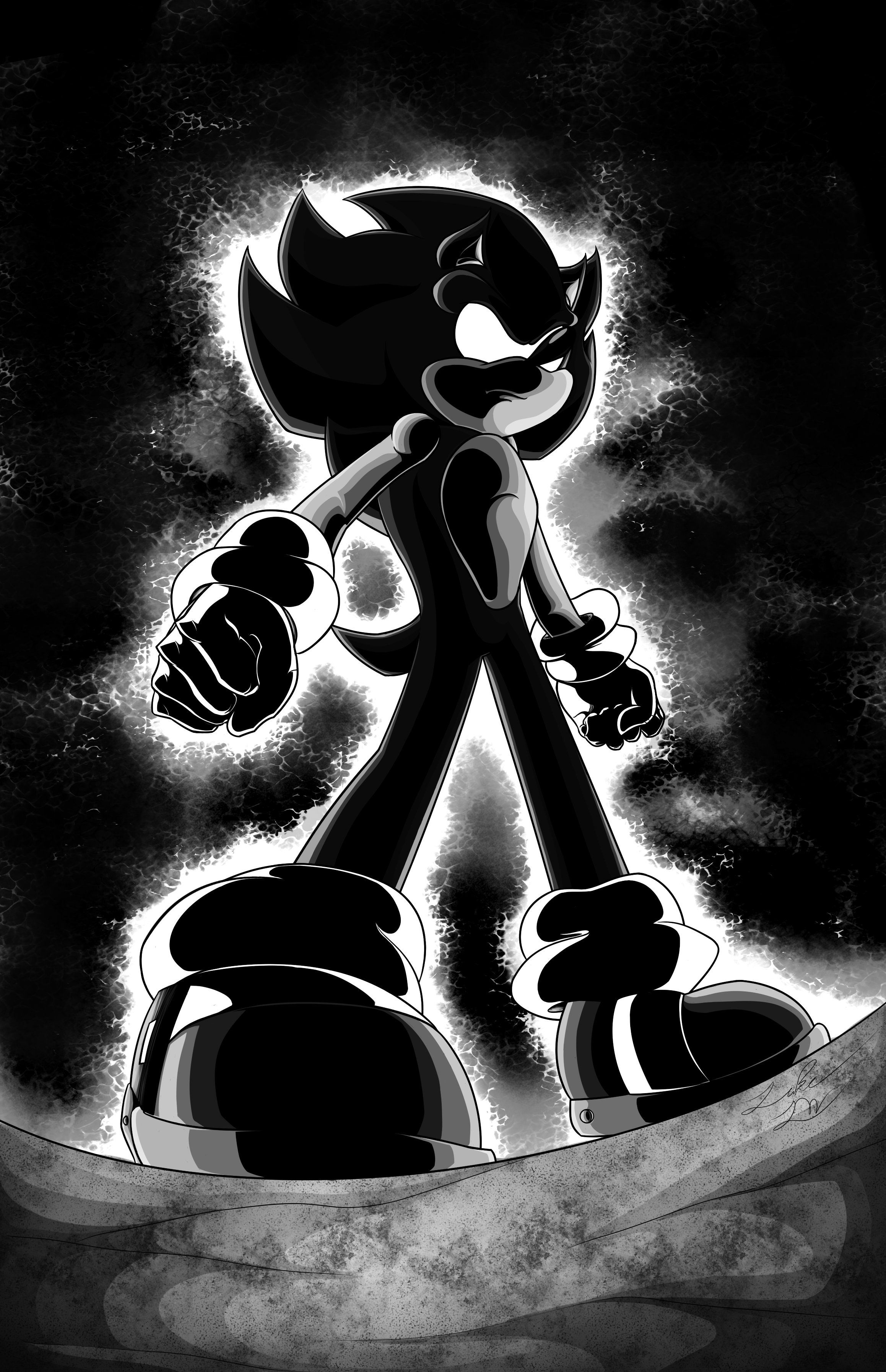2317x3587 Dark Super Sonic by TheMagyar on Newgrounds