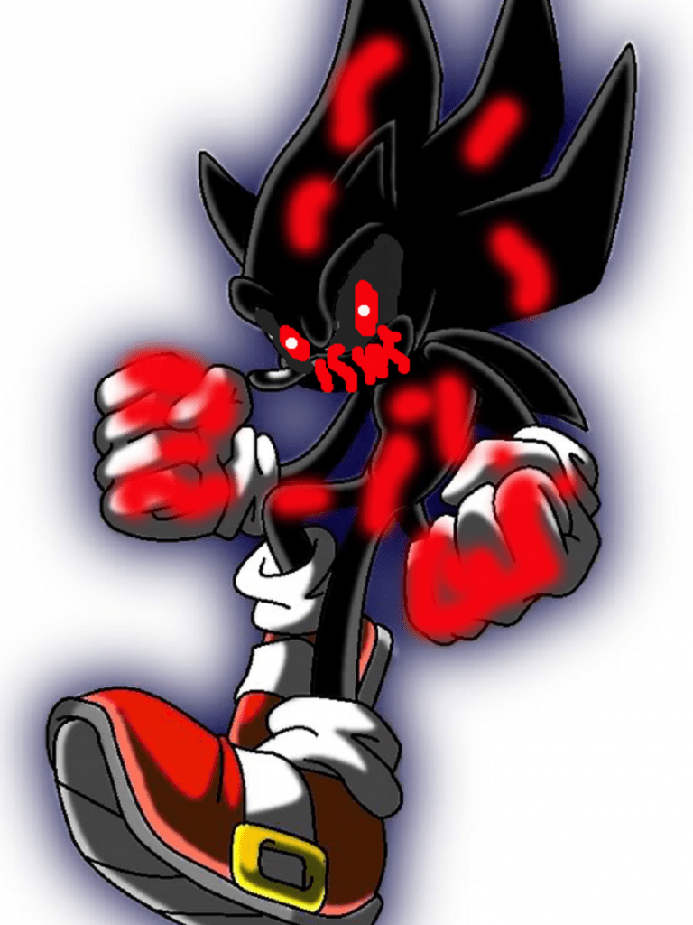 768x1024 Super Sonic.exe Wallpaper