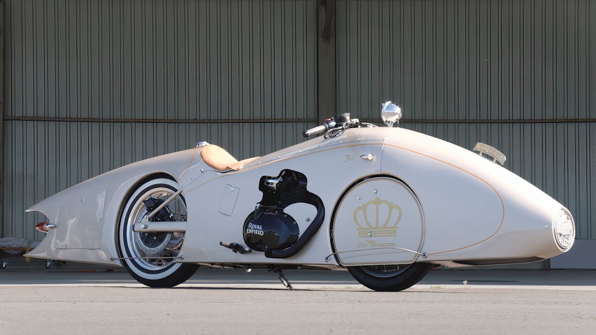 1920x1080 Custom Royal Enfield Shotgun 650 Boasts Expansive Art Deco Look