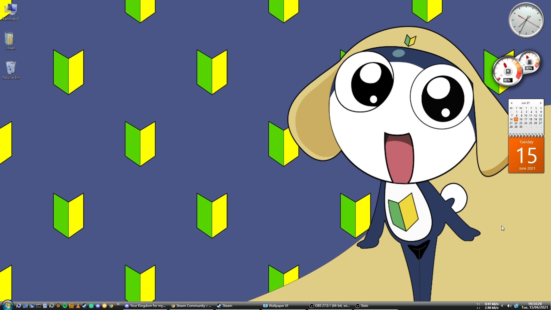 1920x1080 It's time for part 2 of Sgt. Frog Wallpaper Engine: Tamama!