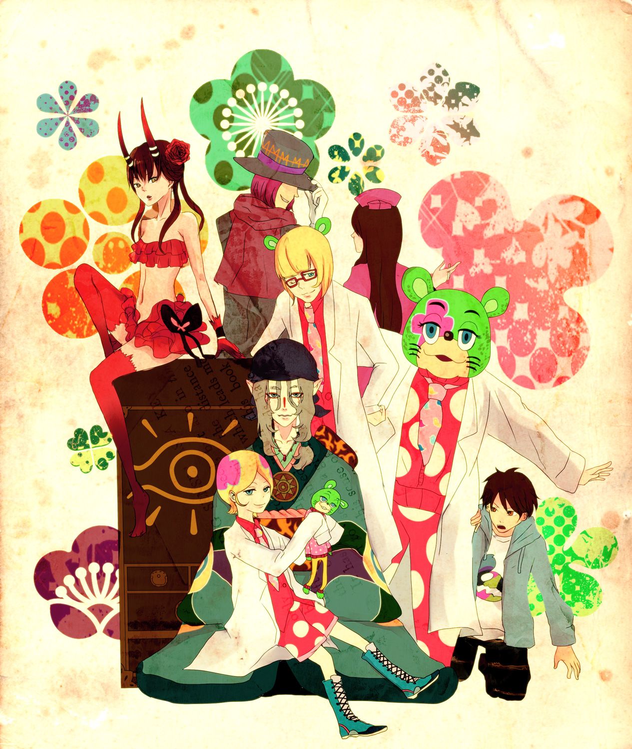 1265x1500 Kuuchuu Buranko Anime Image Board