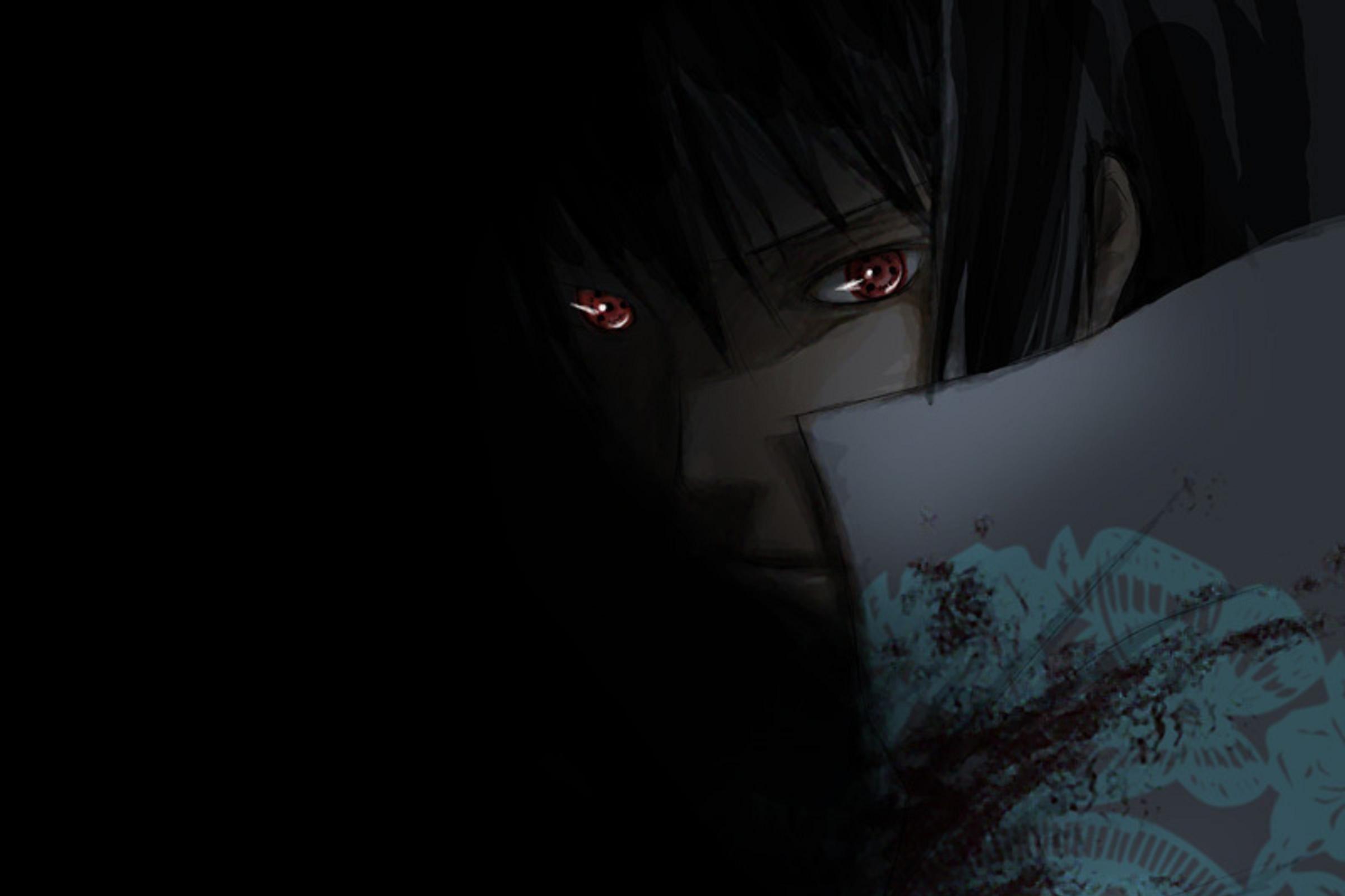 Sasuke night blackwhite anime feer1k HD phone wallpaper  Peakpx