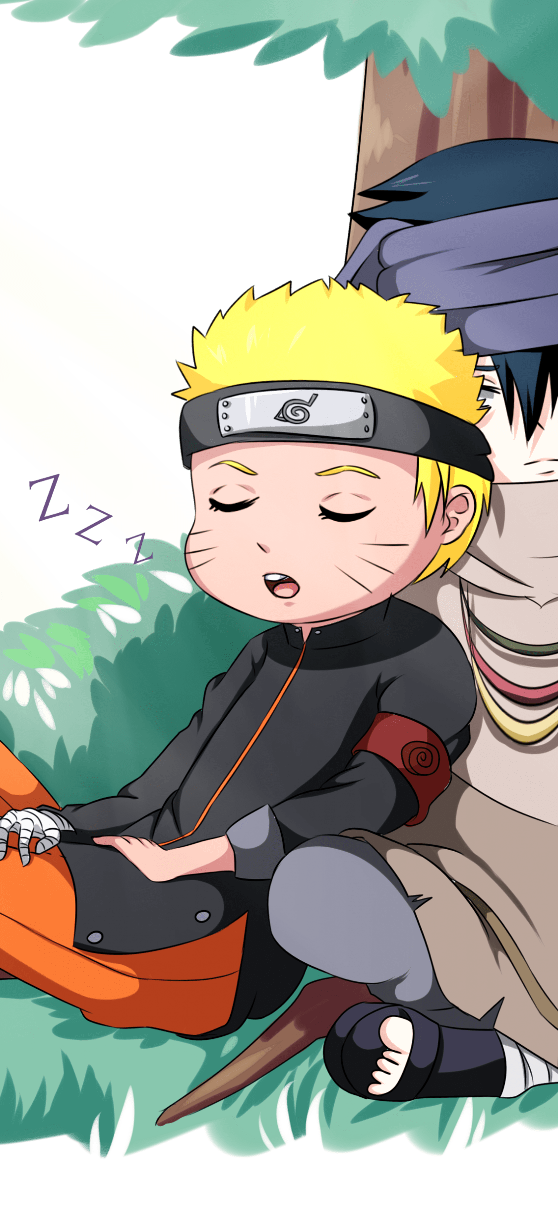 1125x2436 Naruto Vs Sasuke iPhone Wallpaper