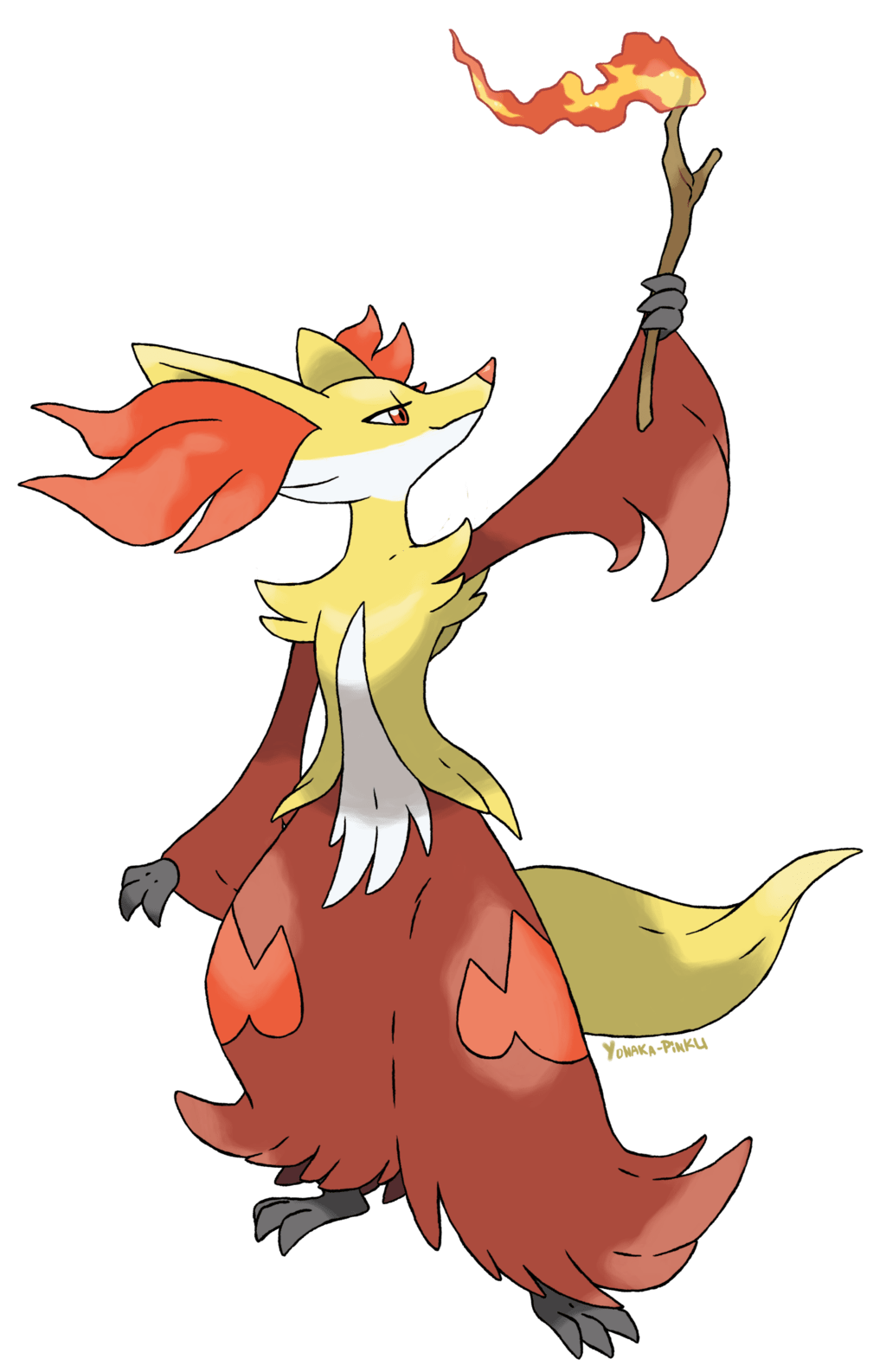 1024x1586 Delphox. Delphox By Yonaka Pinku. Cute