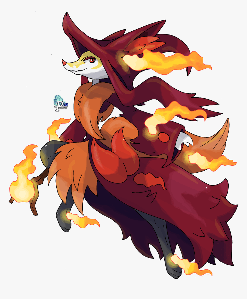 860x1041 Pokemon Mega Evolution Delphox, HD Png Download