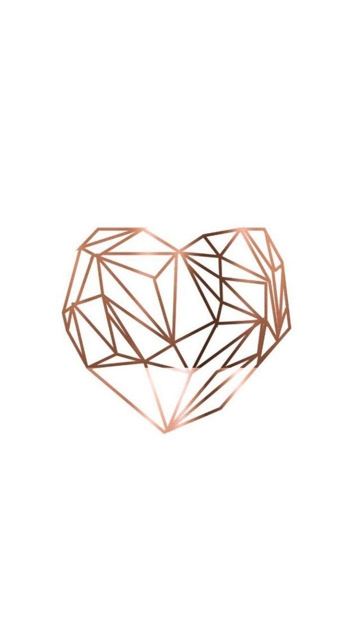 720x1280 Golden Hearts iPhone Wallpaper. Fondos de pantalla tumblr, iPhone