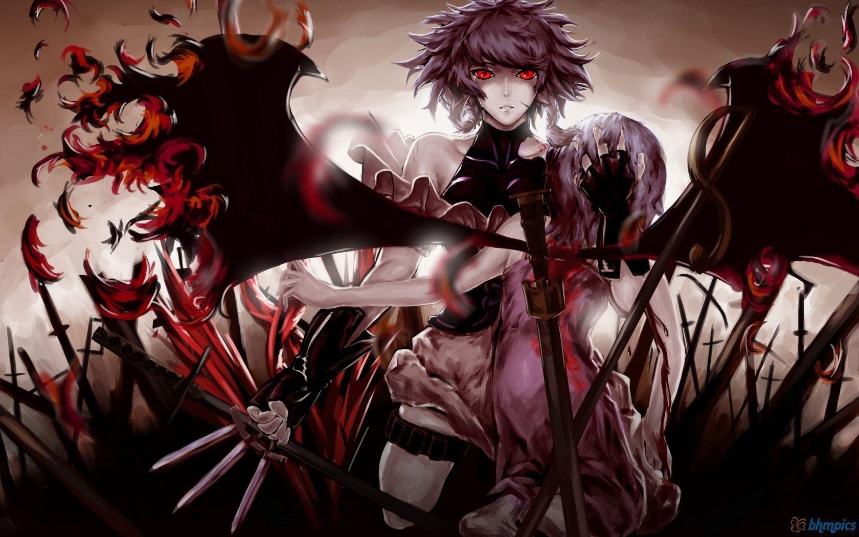 Bloody Anime Girl Wallpapers - Top Free Bloody Anime Girl Backgrounds ...