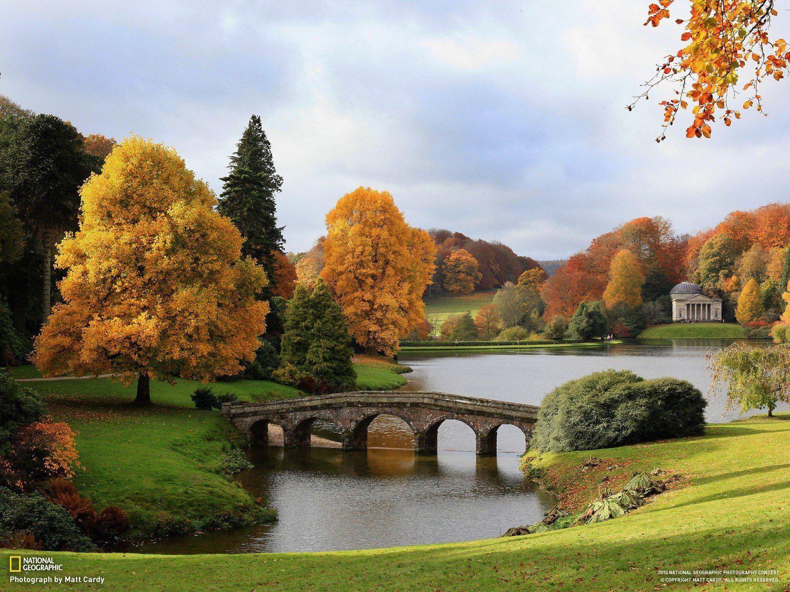 1600x1200 Nature Autumn England Bridges National Geographic 1080p HD desktop