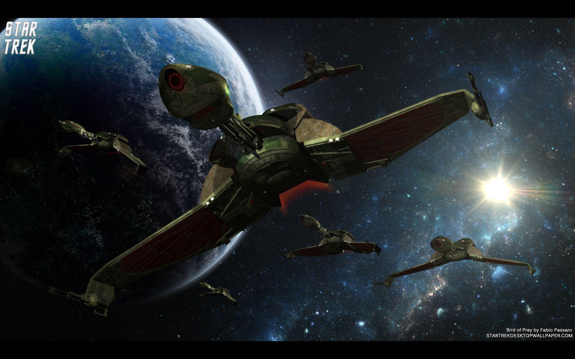 1920x1200 Cool Star Trek Klingon Ships Background For Windows 8