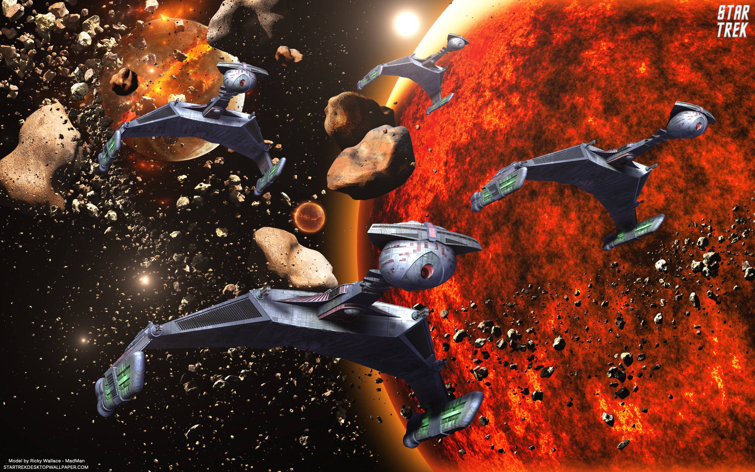 2560x1600 On the prowl D7 battlecruisers, free Star Trek computer