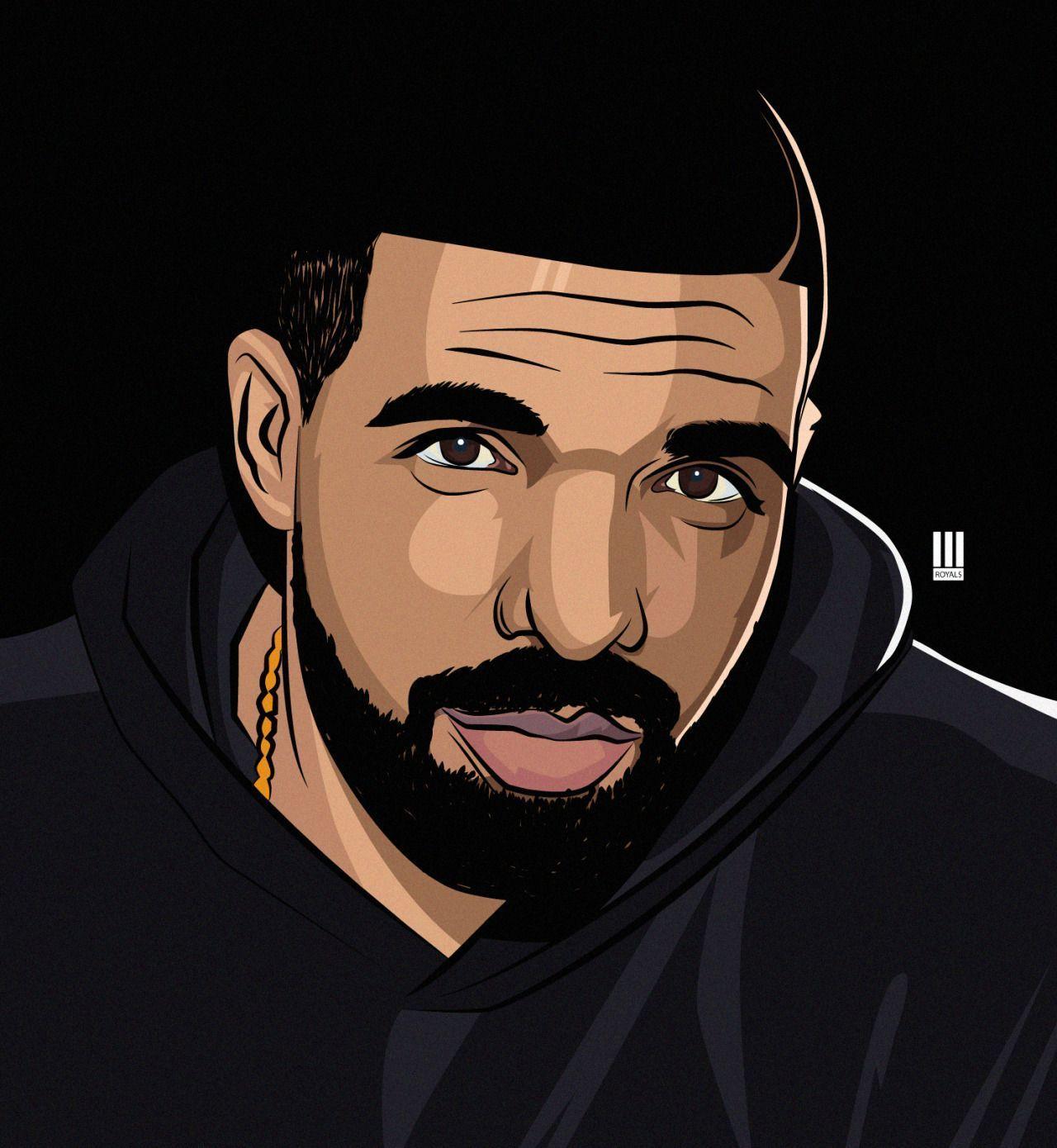 1280x1390 Download Free png Rapper Toronto Drake Cartoon Wallpaper