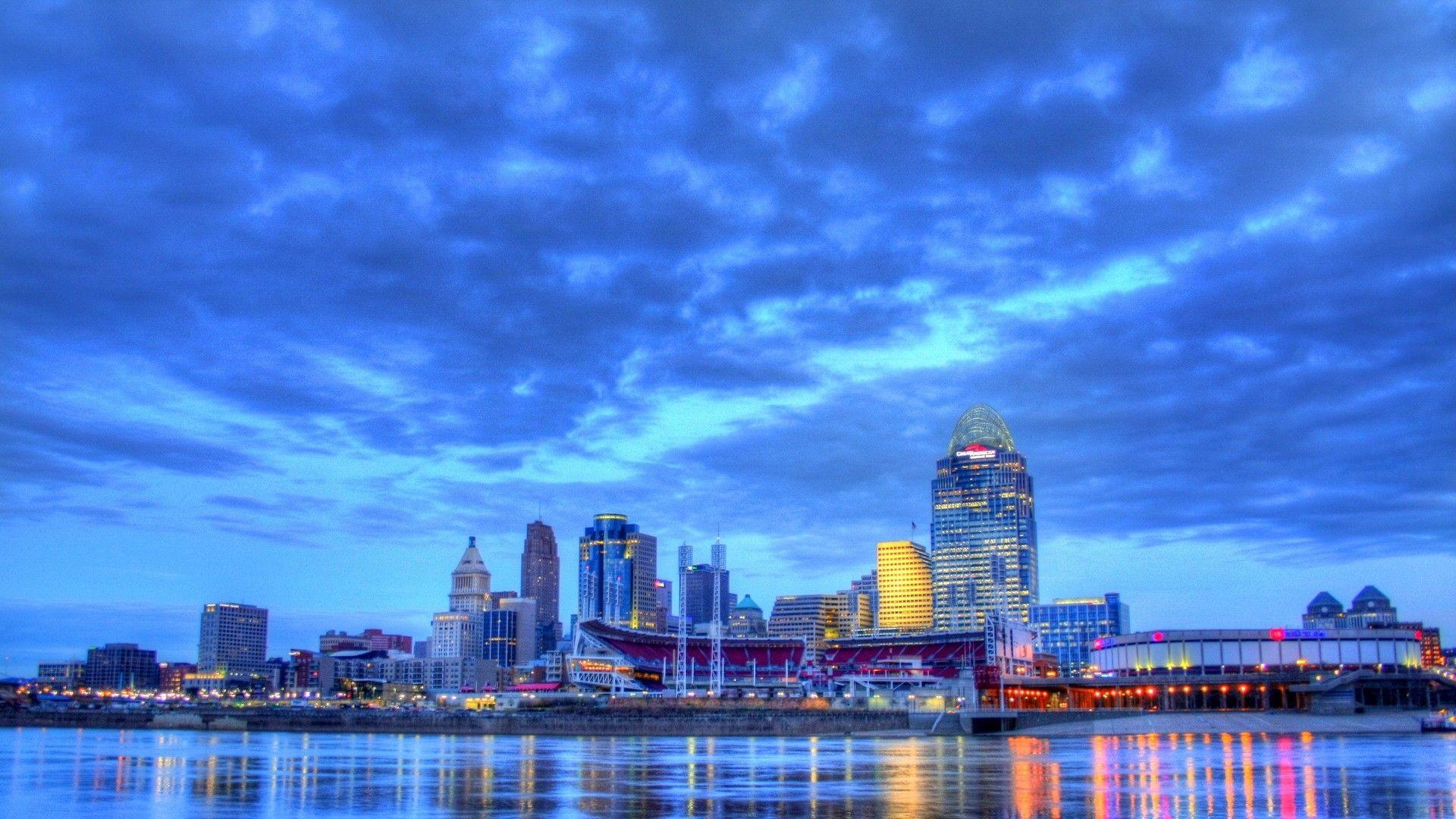 1920x1080 Beautiful Nashville Tennessee Riverfront Hdr Wallpaper