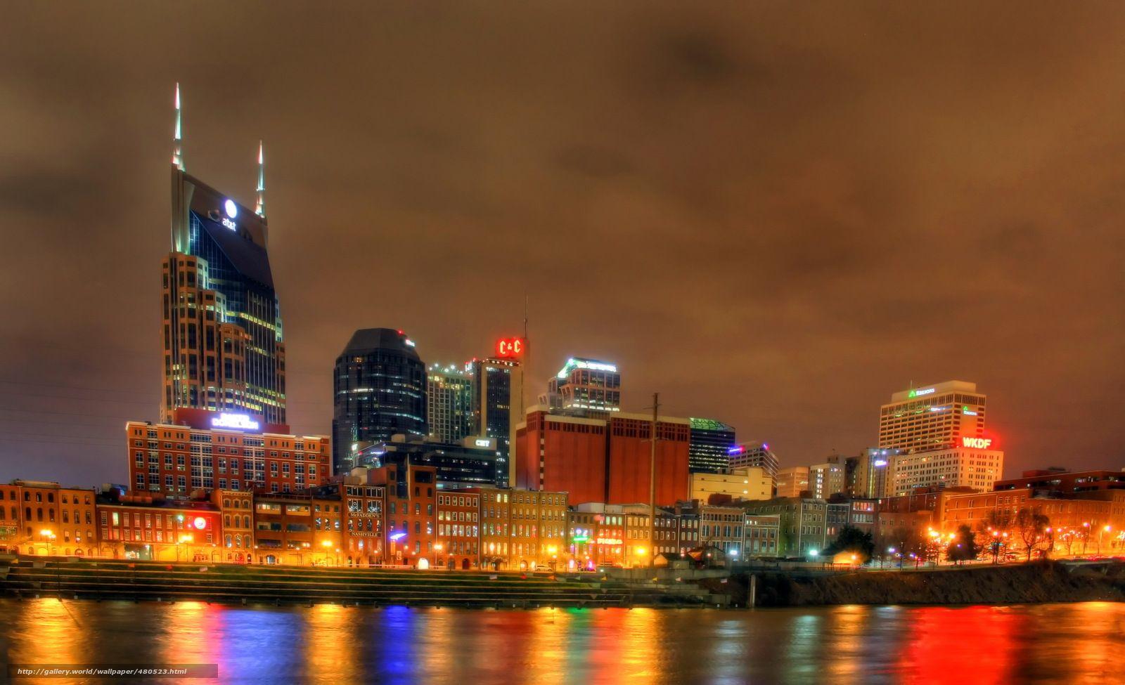 1600x975 Free download wallpaper USA nashville Tennessee night desktop