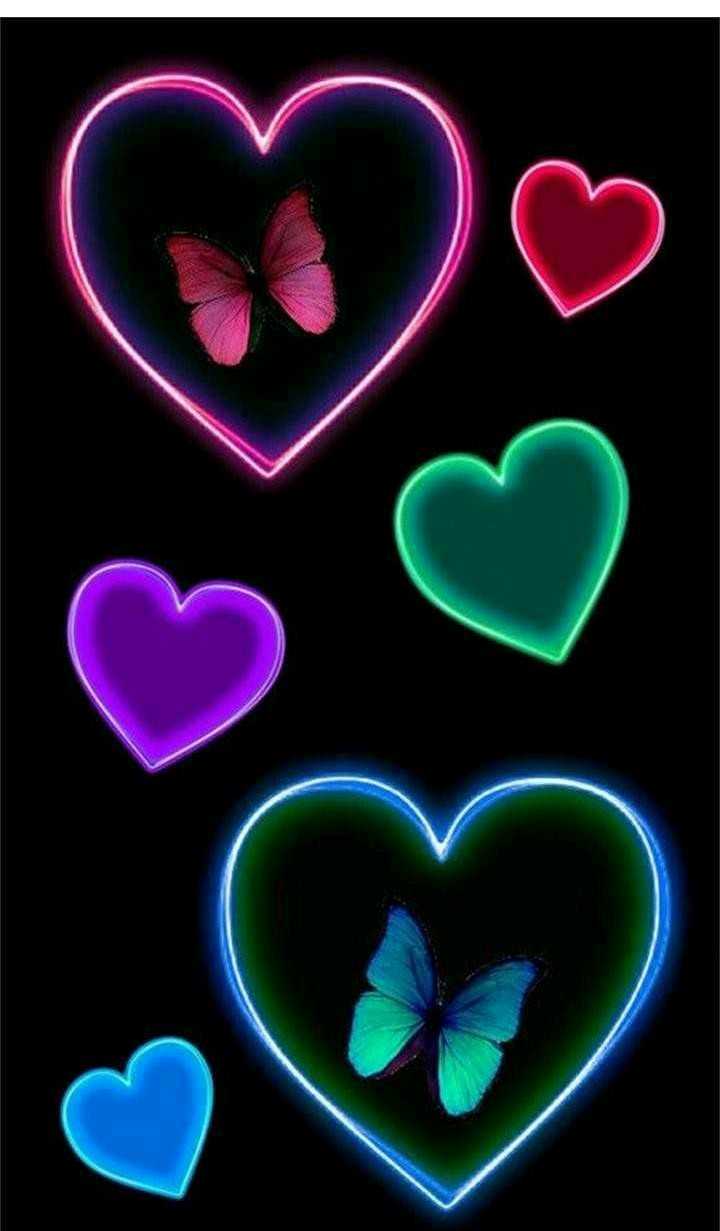 720x1231 Mobile Wallpaper Heart Butterfly, Download Wallpaper