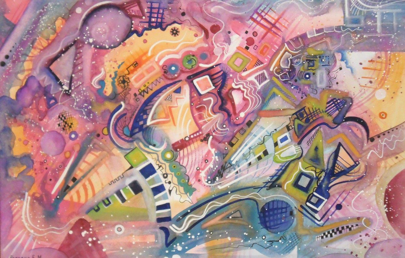 1332x850 Wallpaper magic, oil, Figure, pastel, markers, gouache, acrylic