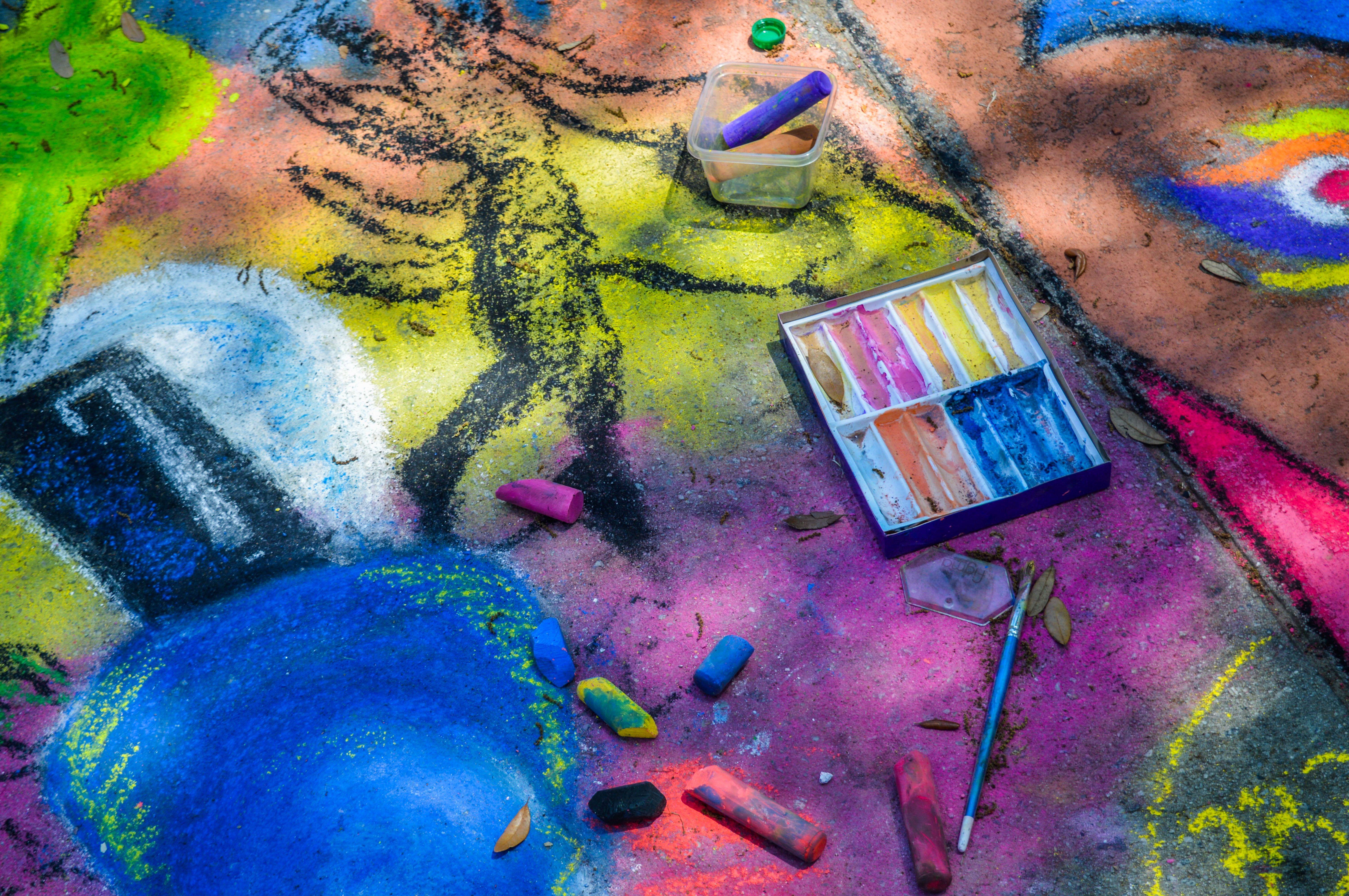 6016x4000 Oil Pastel Painting · Free