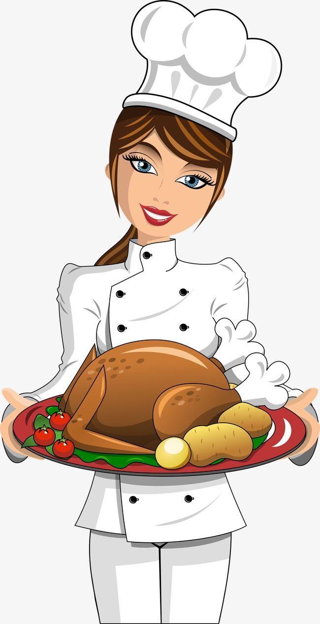650x1268 Beauty Chef Vector, Food, Cartoon Characters, Kitchen PNG