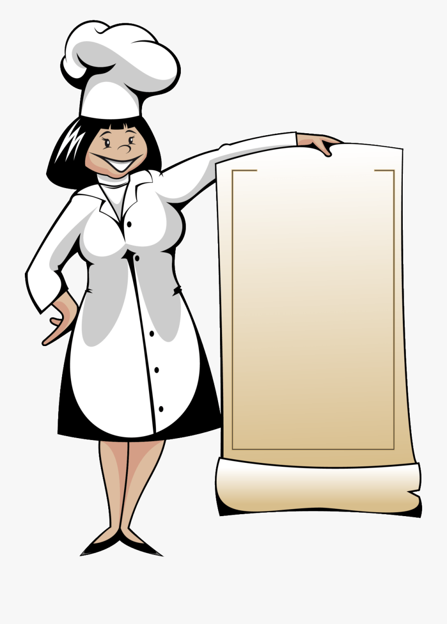 900x1255 Foreign Short Hair Female Chef Cartoon Background Vector