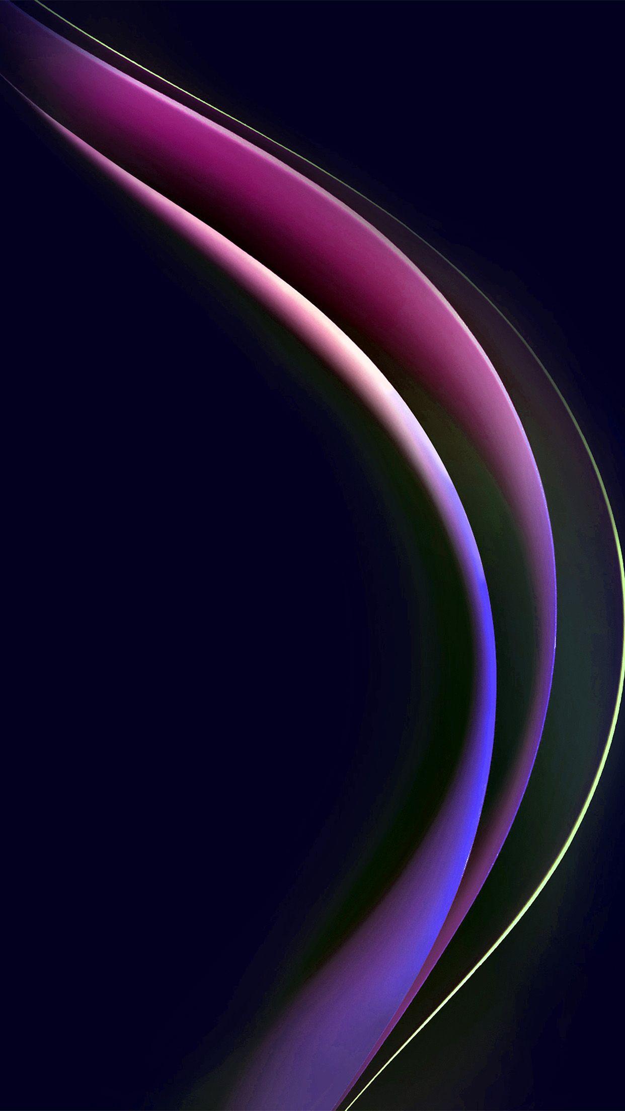 1242x2208 Line curve blue minimal pattern Download Free HD Wallpaper